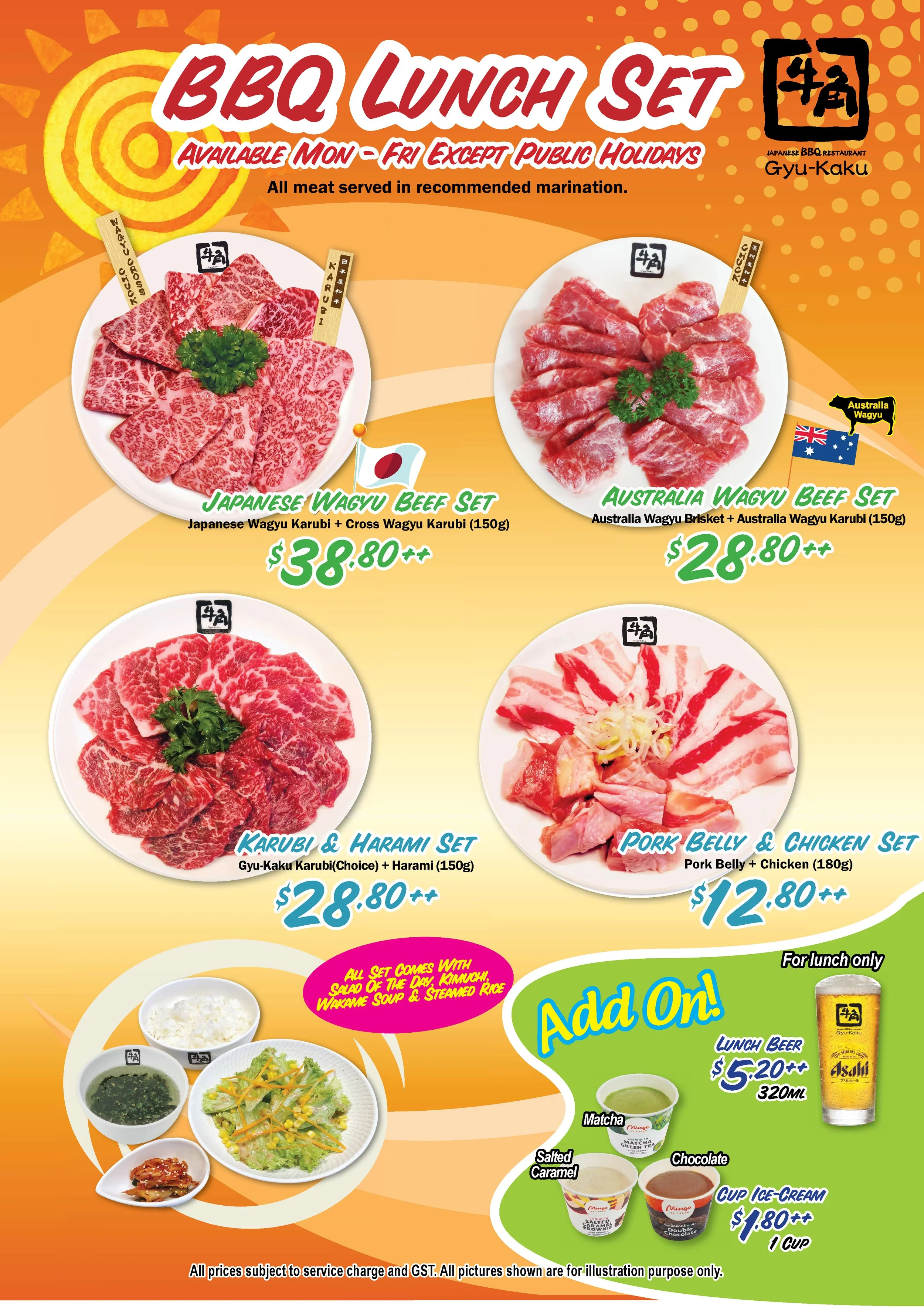 Lunch Menu — Gyu-Kaku Singapore